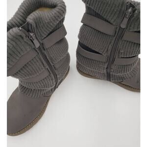 Girls Winter Snow Boots Faux Fur Lined Mid Calf Shoes Big Kid Size 6.